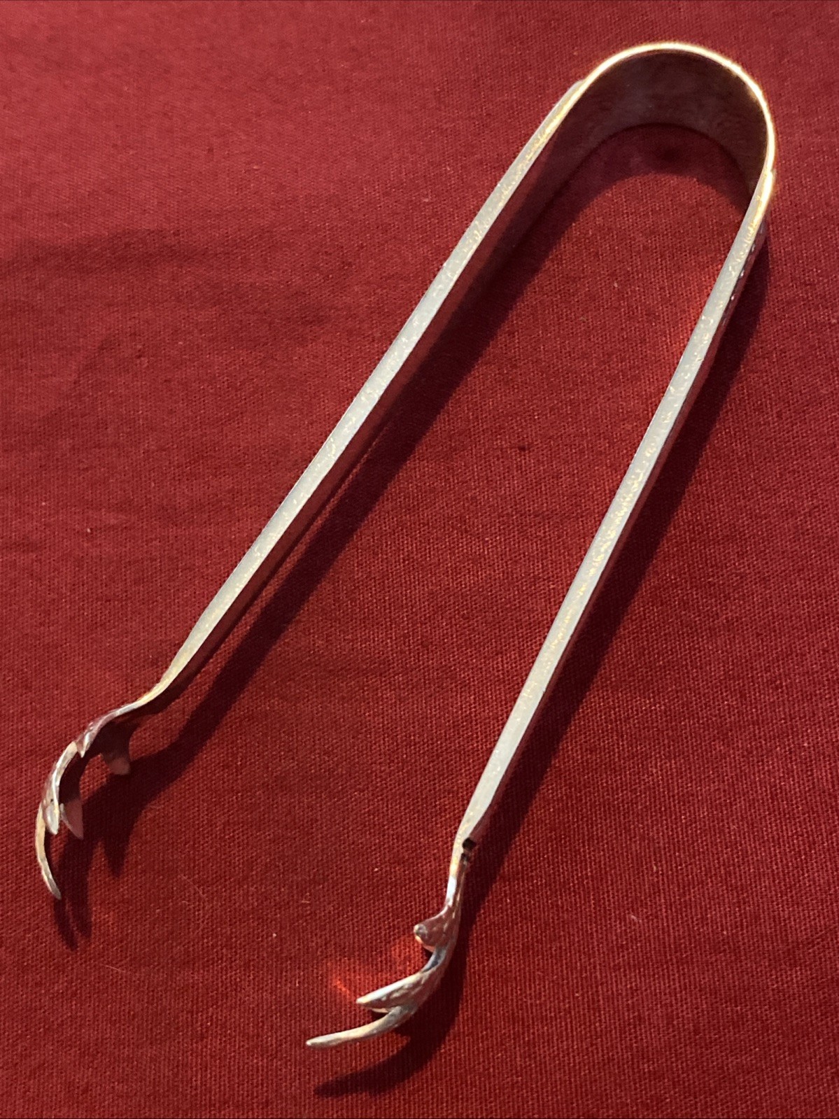 Antique Silver Plated Sugar Tongs By Martin, Hall & Co. c.1854-1897
