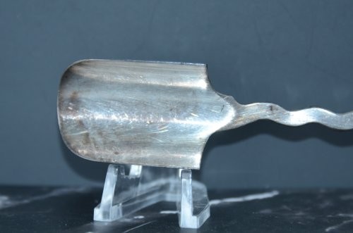 Antique Victorian, Edwardian Mother of Pearl Cheese Scoop