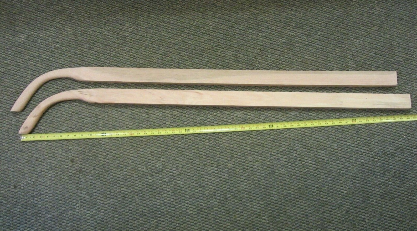 NEW STEAM BENT OAK WOOD HORSE DRAWN WALK BEHIND PLANTER PLOW IMPLEMENT HANDLES