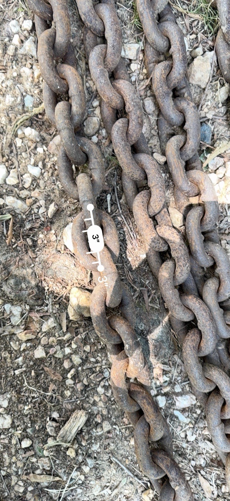 Antique Forged Iron Logging Chain w/ Hook – Heavy Industrial 15’10” Salvage