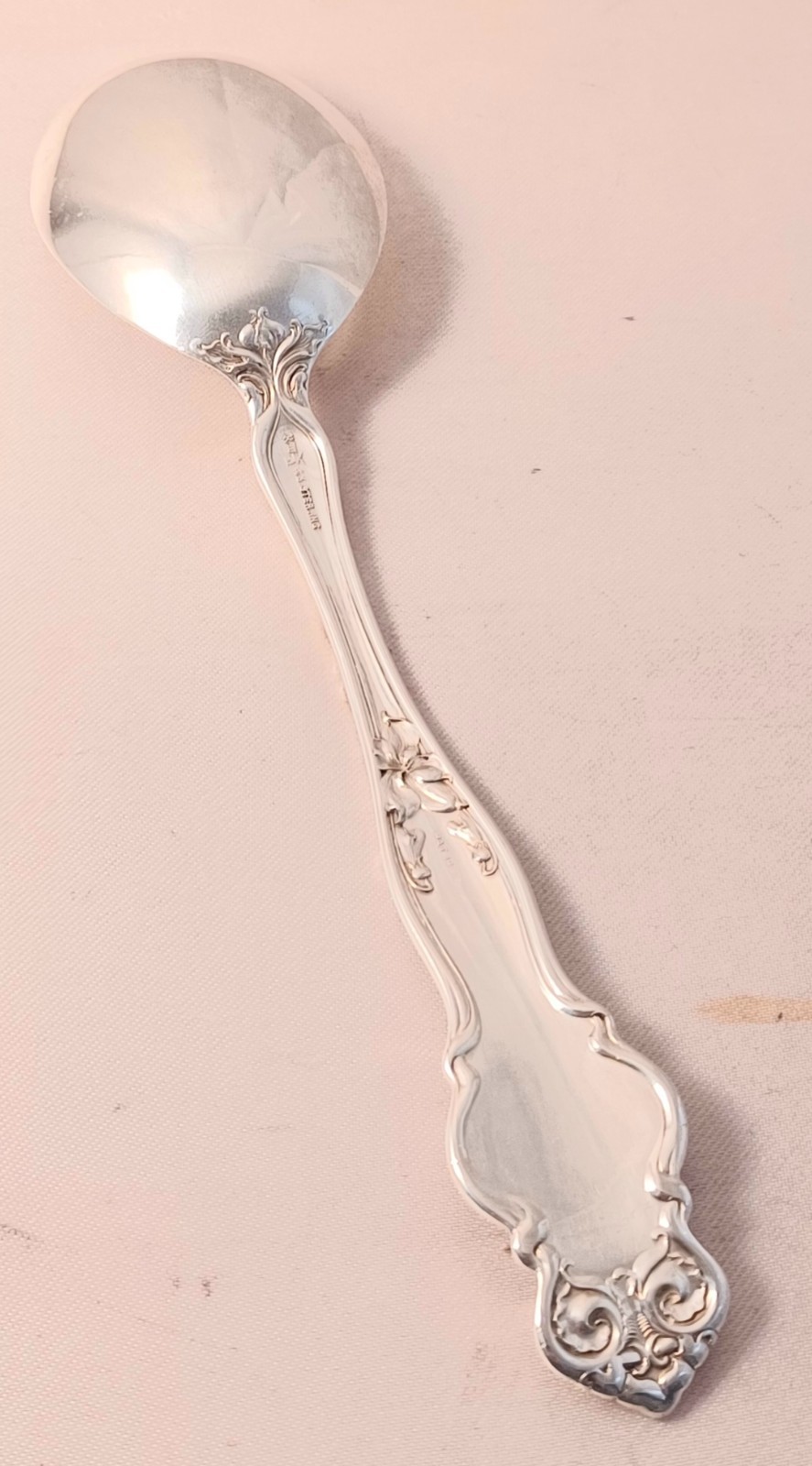 Irian by wallace Sterling Oval Gumbo Soup Spoon-7″