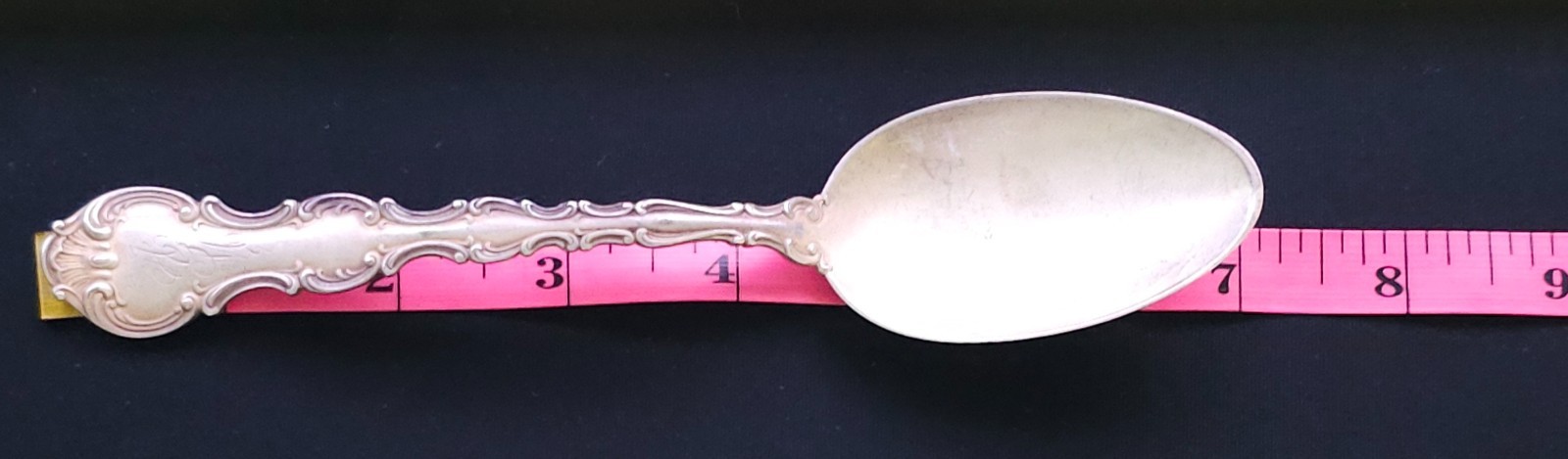12 Orig 1897 Gorham Strasbourg Sterling Spoons Weight Mark O WH Glenny 476g