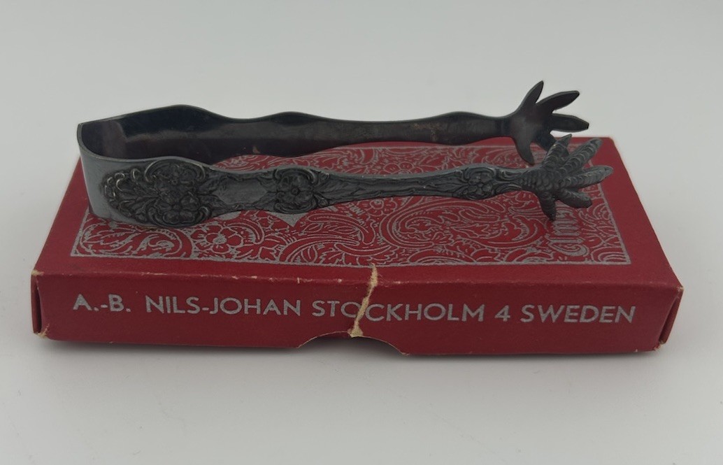 Vintage A.B. Nils-Johan Sweden – 4″ Pickle Fork No. 2106 – Silver Plated