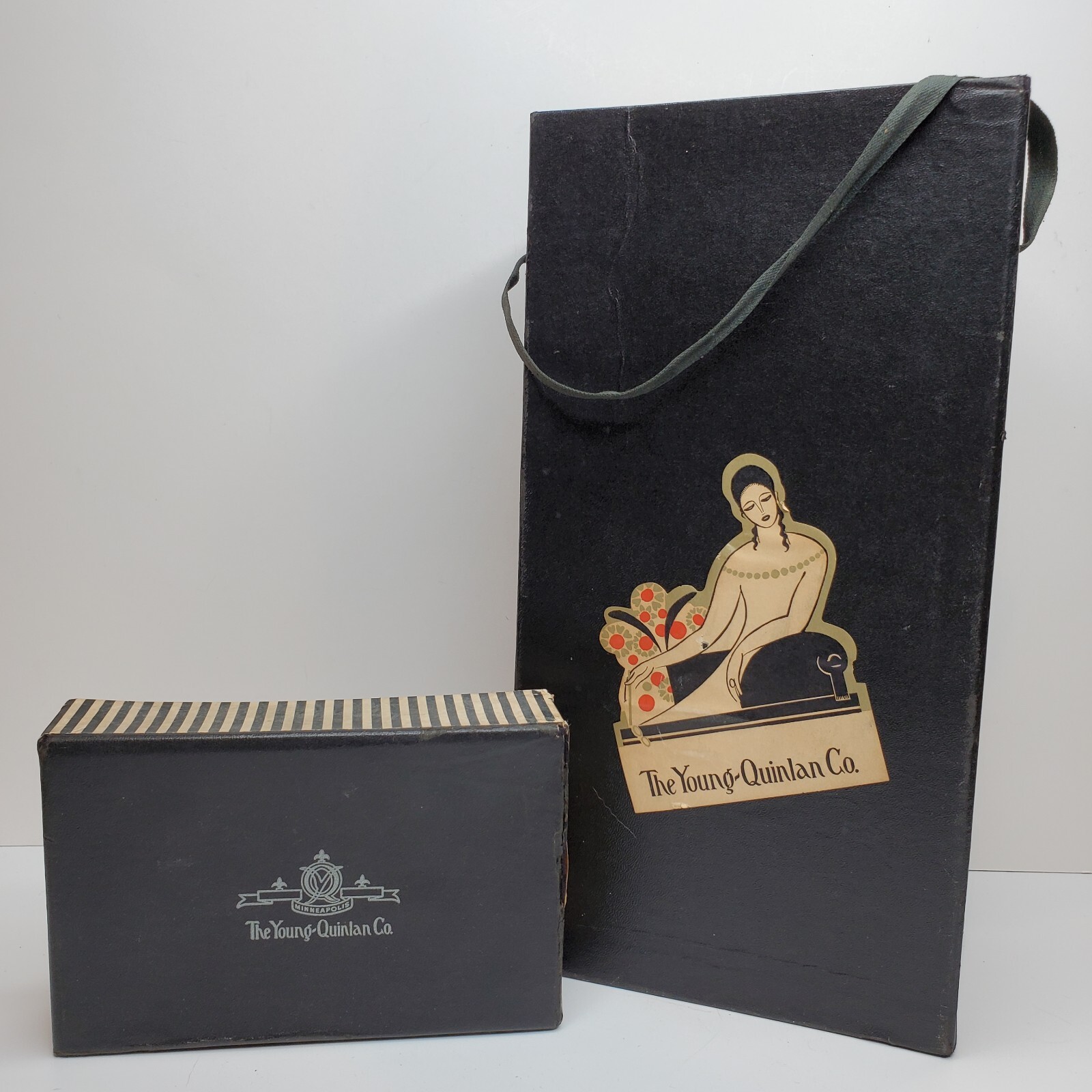RATEAU Design Art Deco Label Young Quinlan Co. Rothschild Mpls MN Shoe Box