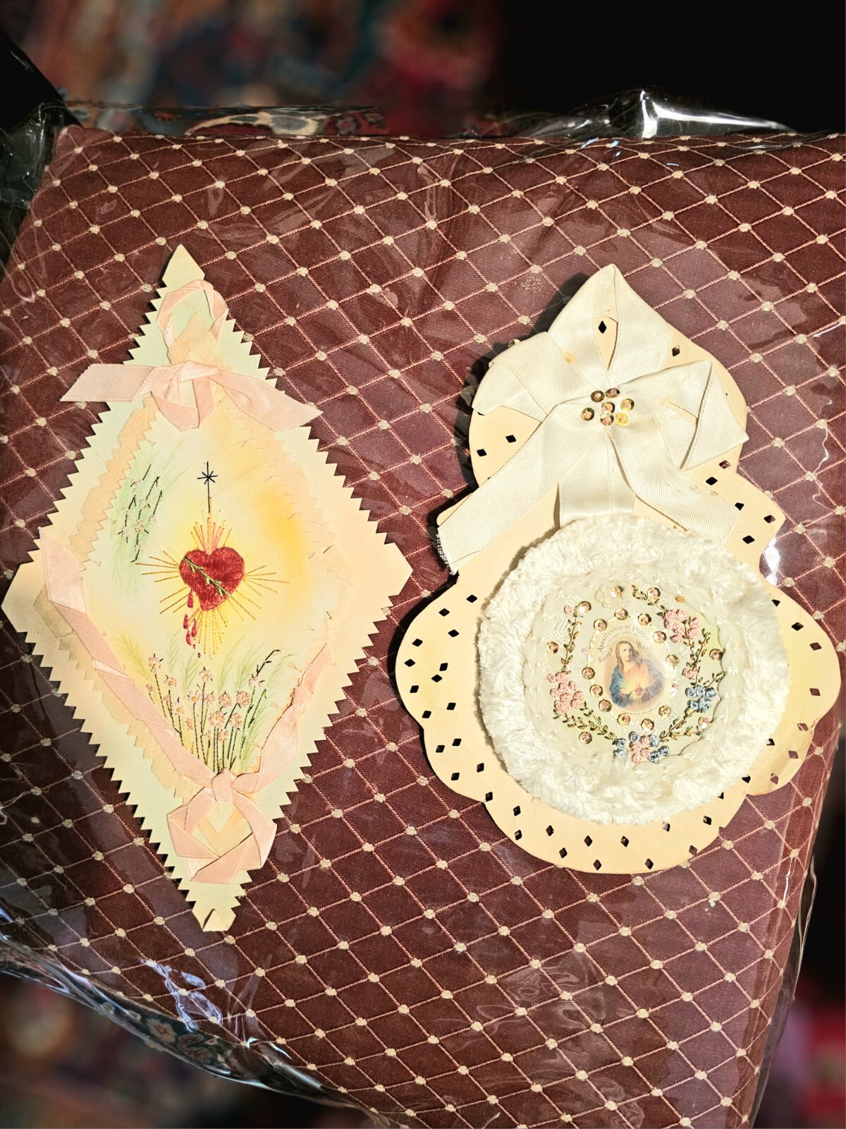 Religous Items Over A 100 Years Old Handmade Lot Of 2