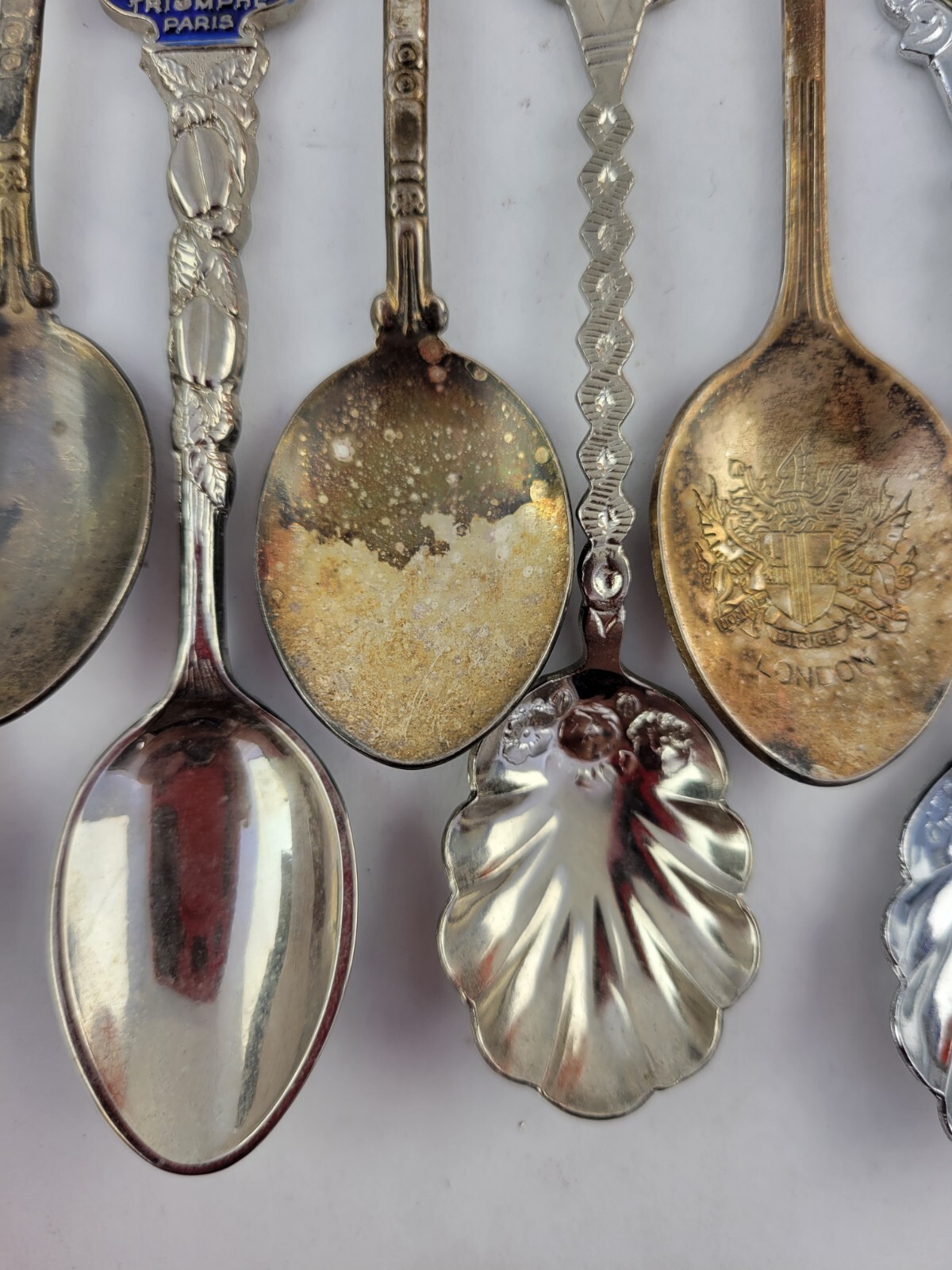 17pc Set of Vintage Souvenir Spoons Germany, Arizona, London, Vegas, Paris