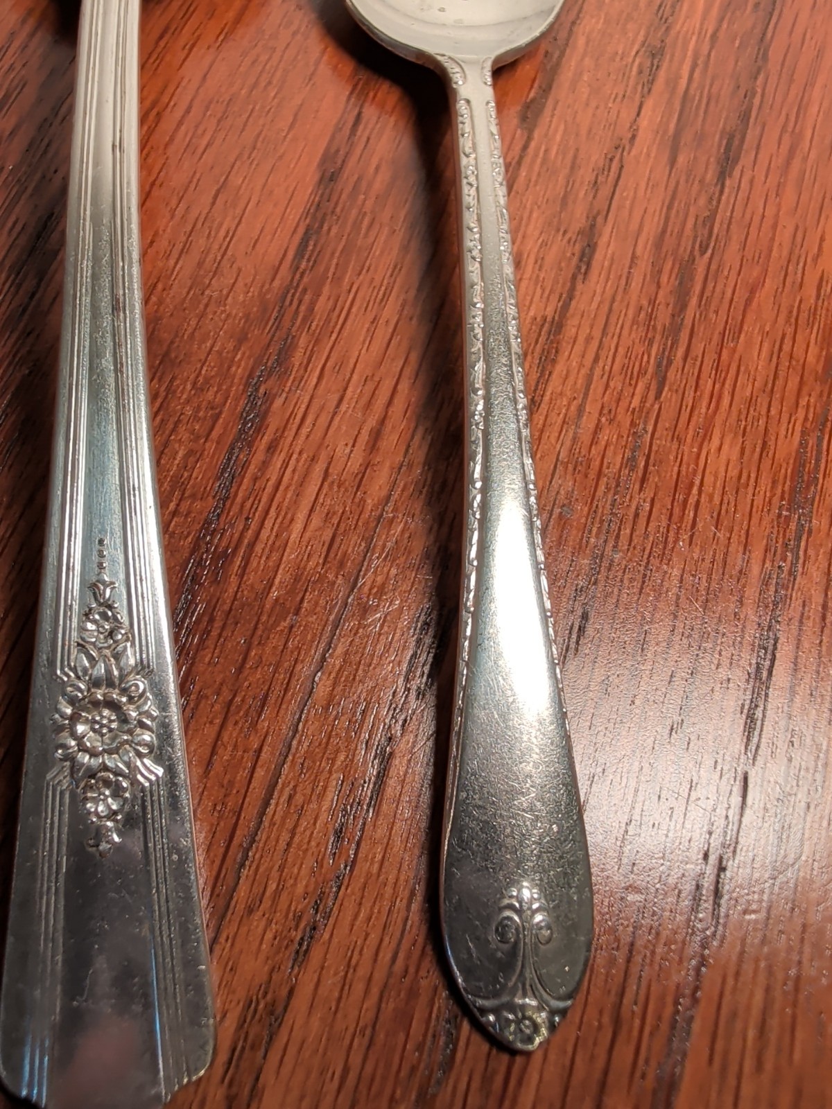 Rogers Set of 3 Spoons different patterns 1900-1940