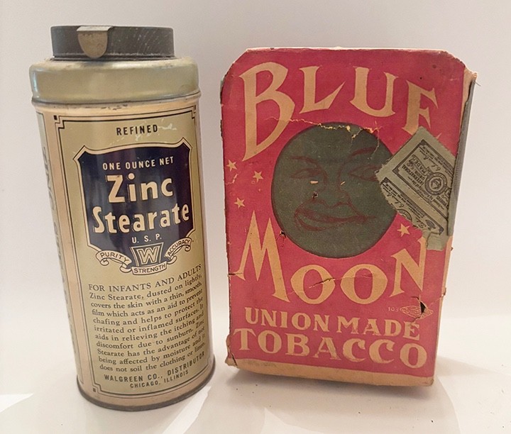 LOT OF 19 ORIGINAL ANTIQUE PACKAGES AND PRODUCTS