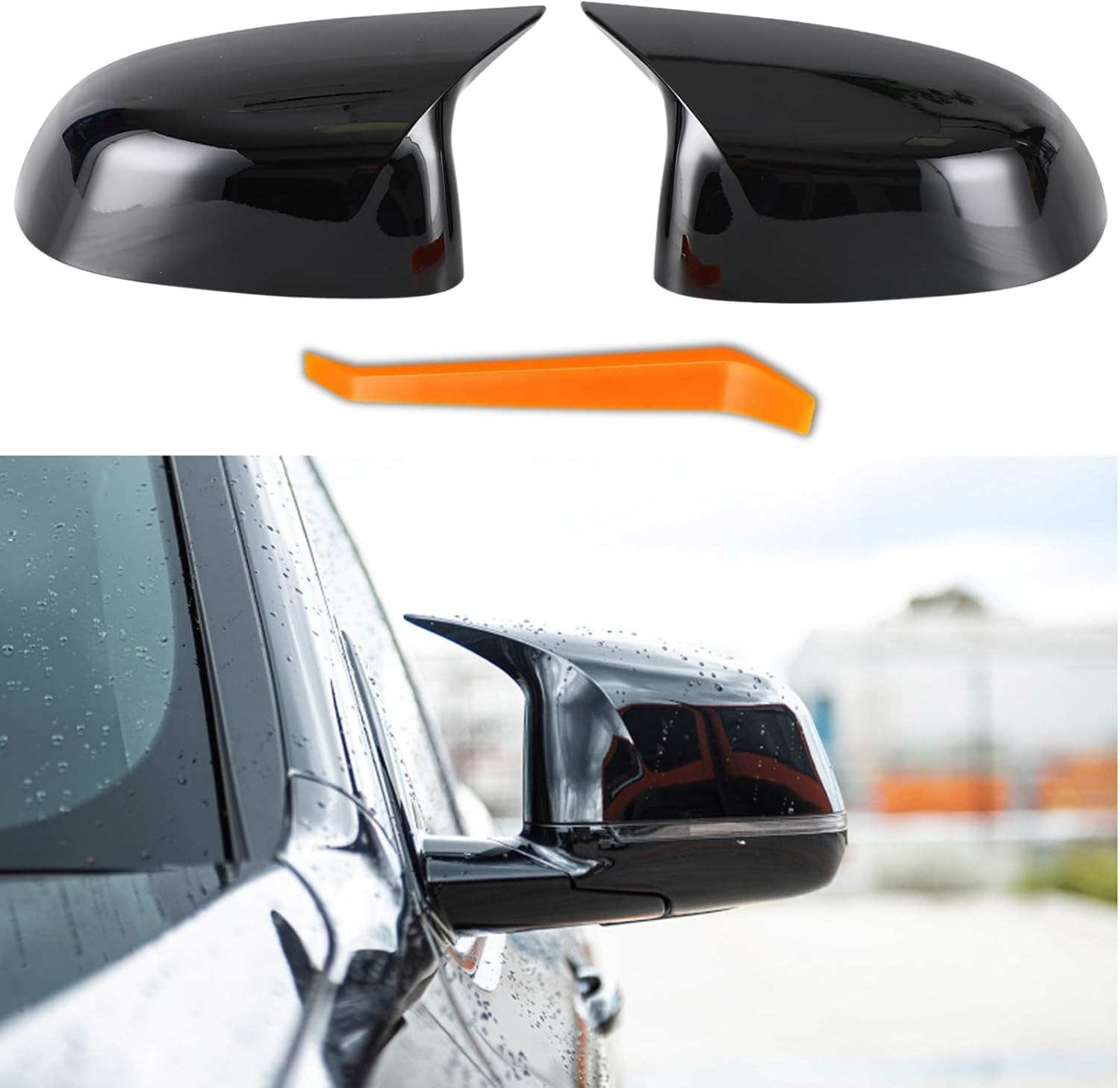 M Sport Side Mirror Covers Cap Replacement for 2018-2024 BMW X3 G01 G08 X4 G02 X
