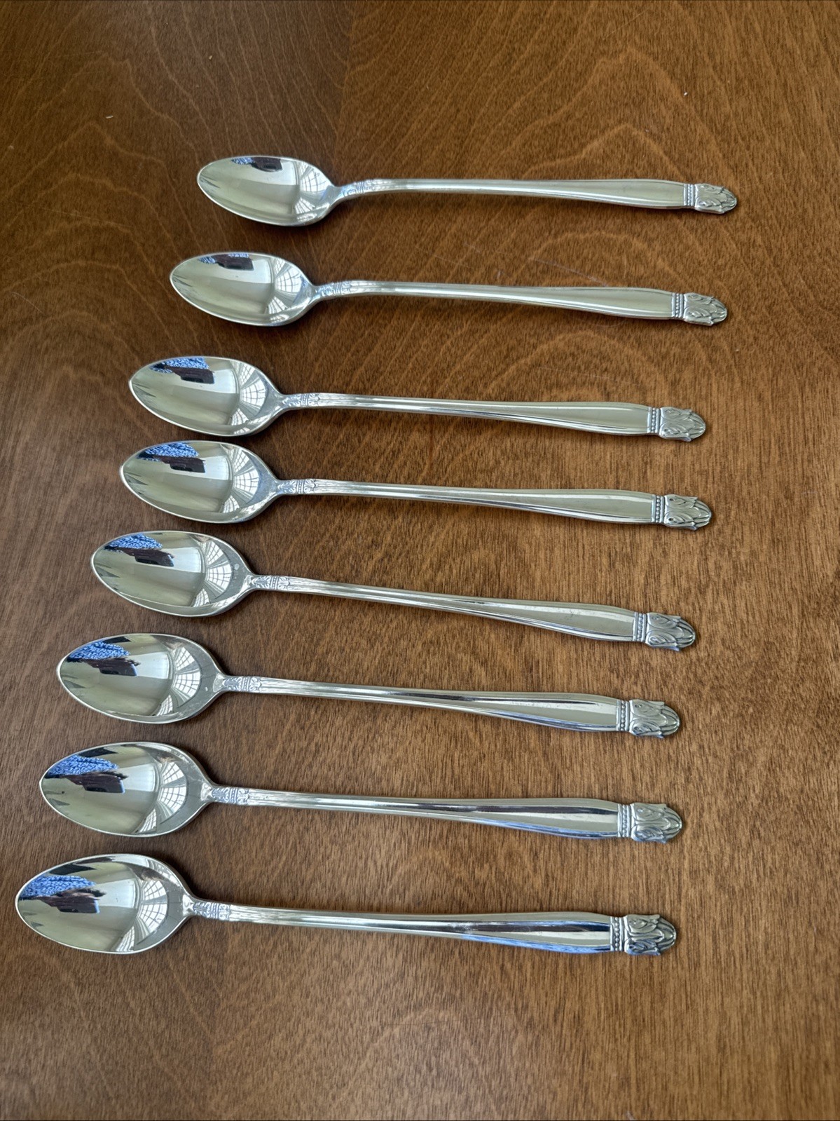 Holmes & Edwards DANISH PRINCESS 1938 8 Scandinavian style iced tea spoons