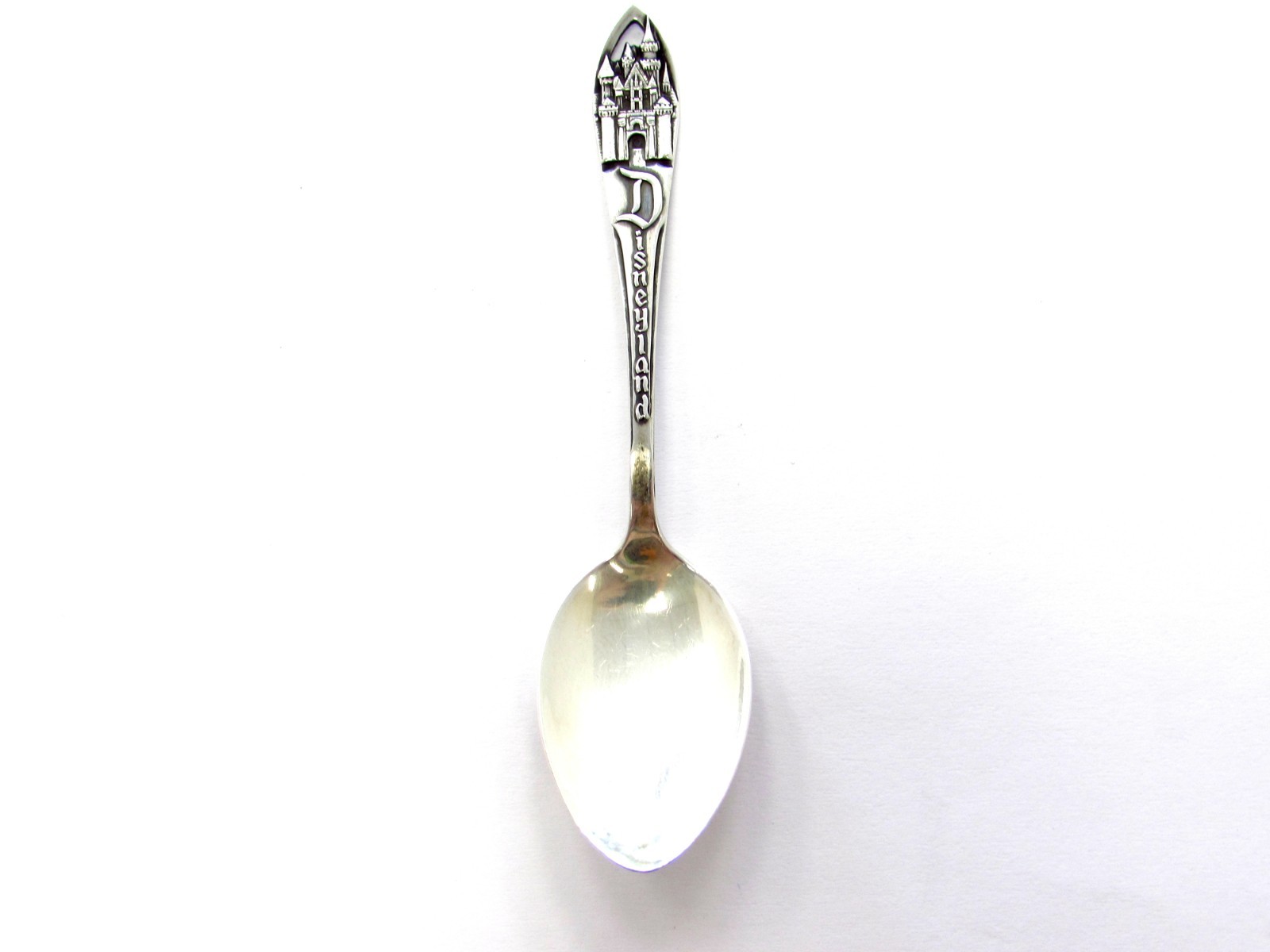 Vintage Sterling Silver Disneyland Walt Disney Productions Souvenir Spoon Castle
