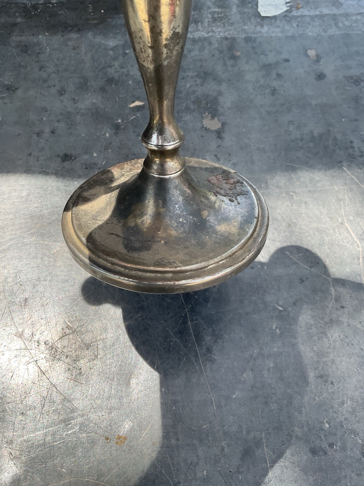 Vintage Godinger Silverplate Candelabra 3 Arm Holders Arms Silver Patina Rustic