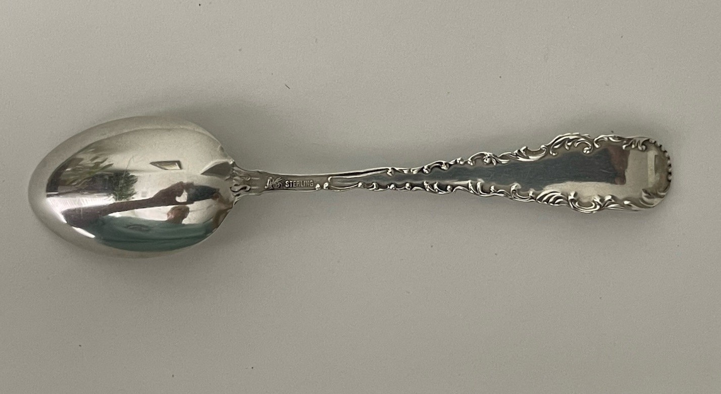 Antique 1899 Sterling Silver Souvenir Spoon Confederate Monument Norfolk, VA 8g