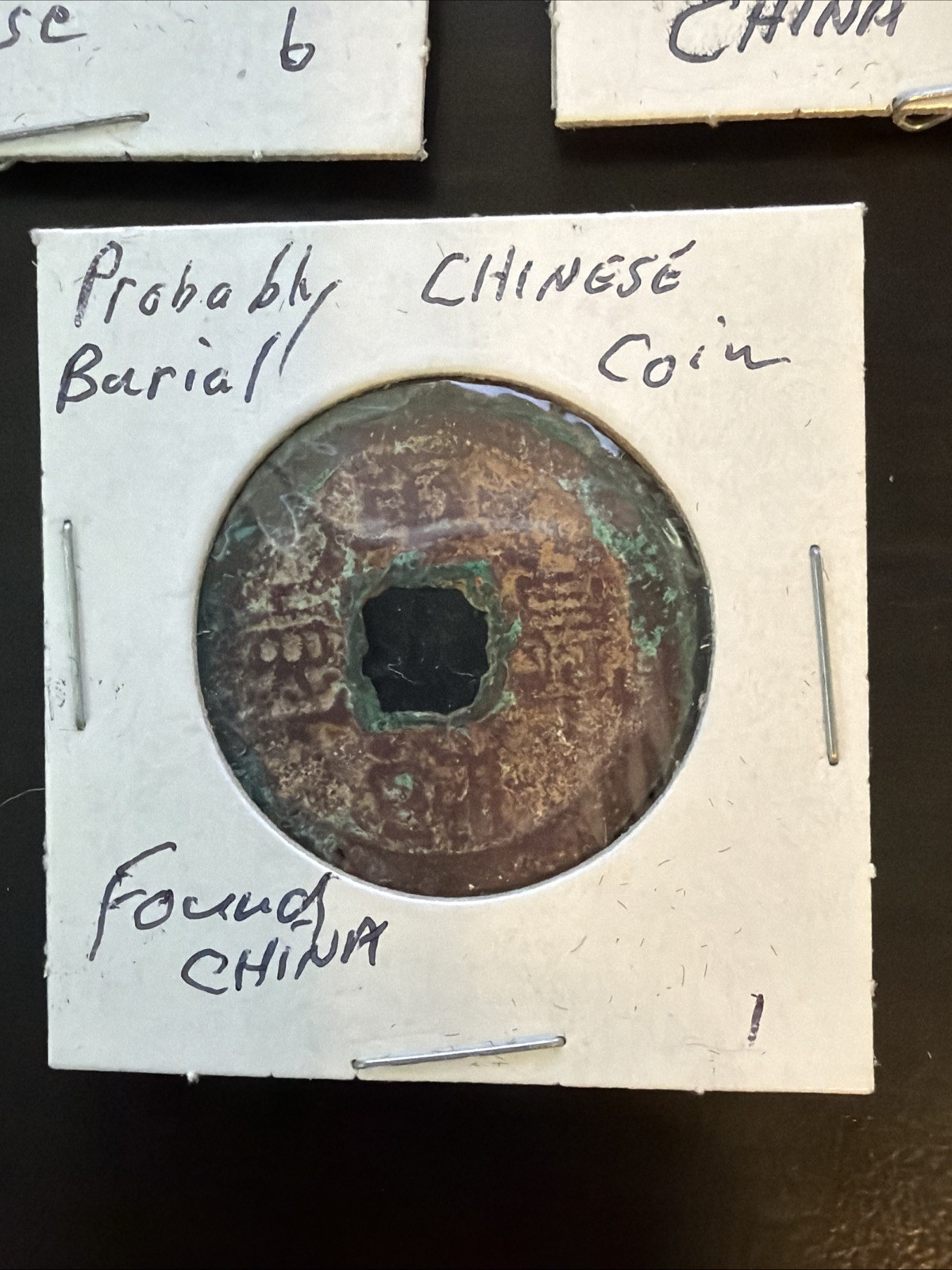 Ancient China Money Coin Lot of 7 Old Chinese Coins Circulated Burial