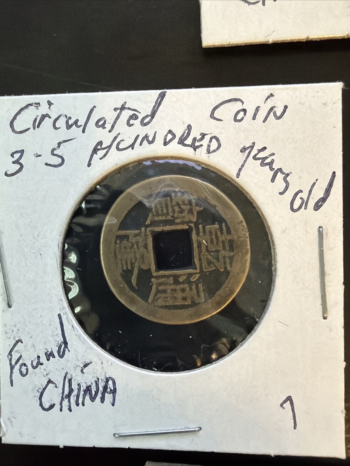 Ancient China Money Coin Lot of 7 Old Chinese Coins Circulated Burial