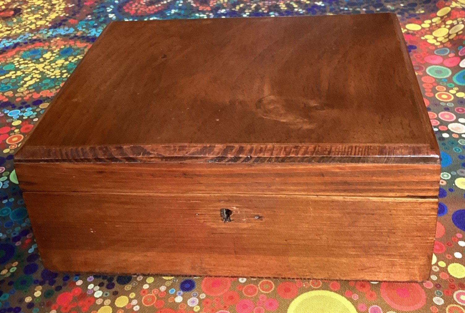 Antique Wooden Box Lift Out Tray