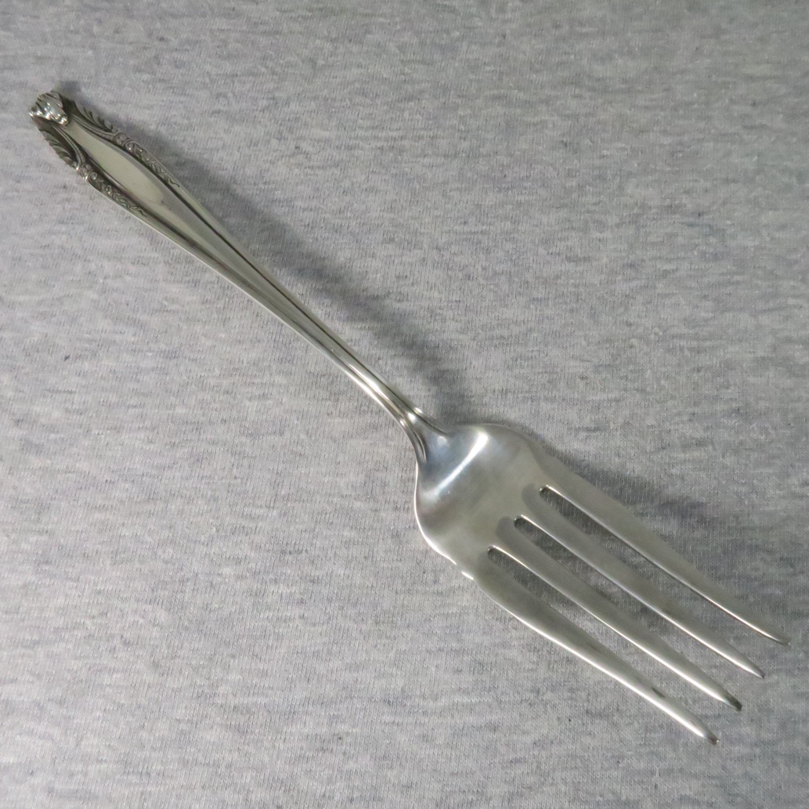 Wallace Sterling Silver Stradivari Serving Fork No Monogram 71 Grams