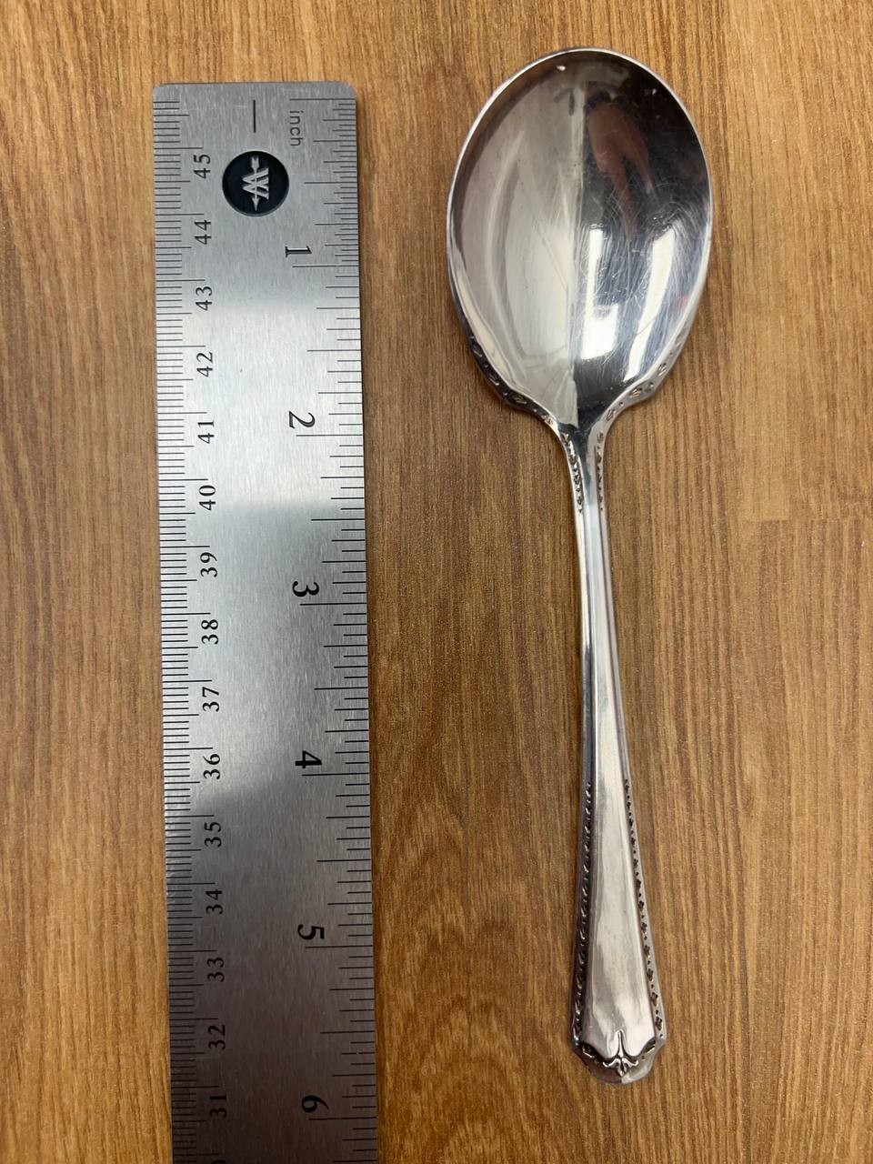Vintage Tudor Plate Oneida Community Made Silverplate Serving Spoon 6”