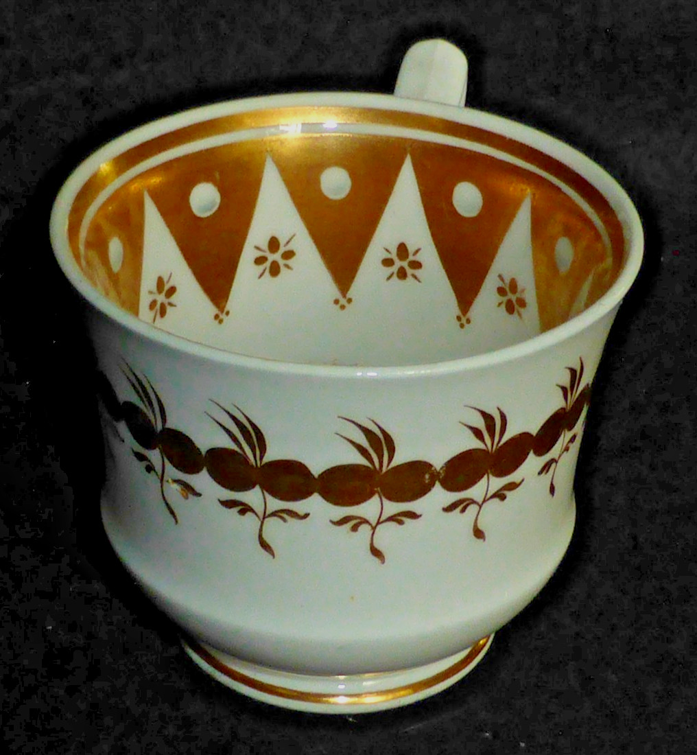 Rare Antique Georgian Spode Etruscan Coffee Can or Cup, Pattern 2784, c1820