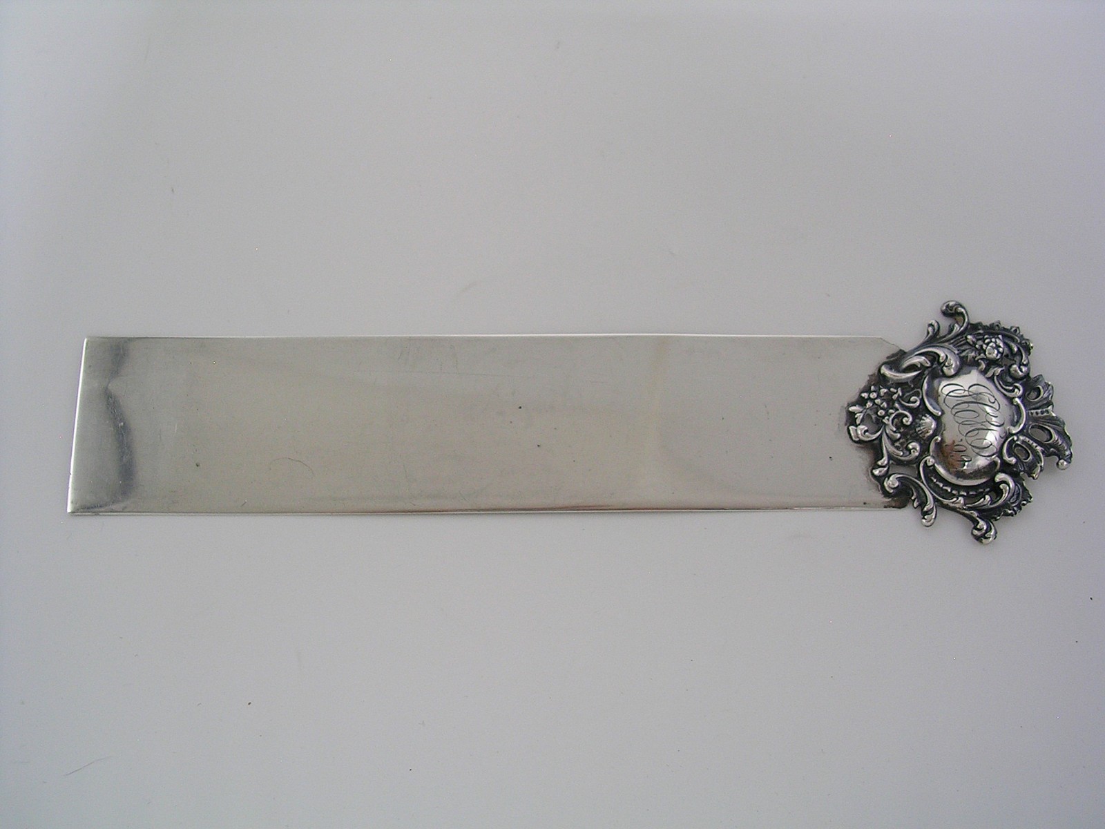 Antique Shiebler Sterling Silver Ruler/Page Turner c. 1899 – 9 7/8″