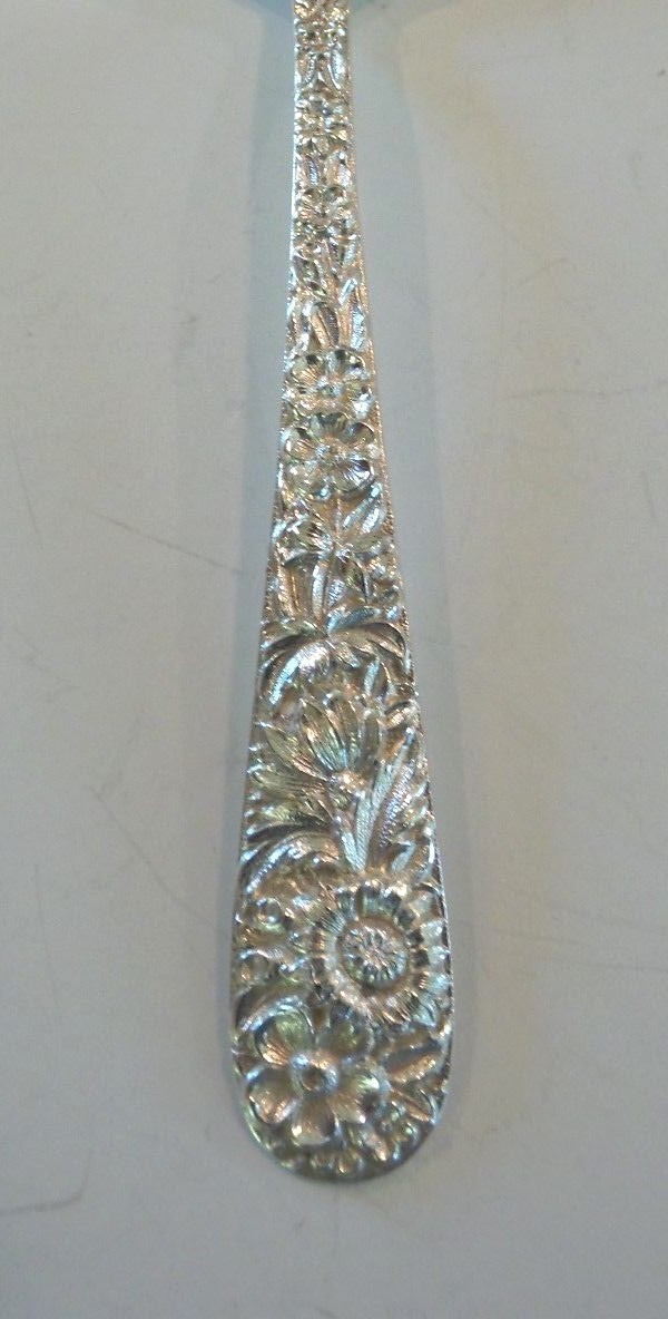 S. KIRK & SON “REPOUSSE” STERLING SILVER TEASPOON, 30 grams, NO MONOGRAM
