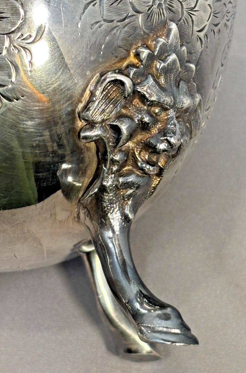 MERIDEN BRITANNIA CO SILVER PLATE Tea Waste Bowl C.1872 AESTHETIC MOVEMENT