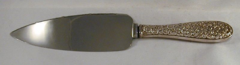 Sterling Silver & Stainless Steel Cake Server Hunt Silver Co. Sheffield England