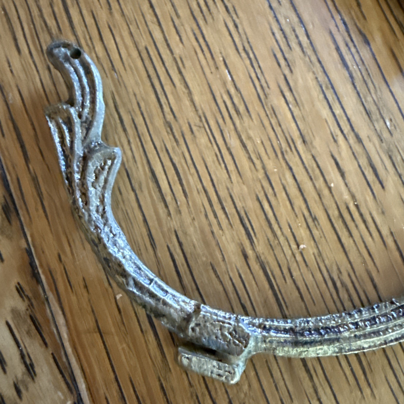 Vintage Brass Salvage Hardware Pieces Unknown Origin Lot Of 7 (4×3) 2.2oz. Each