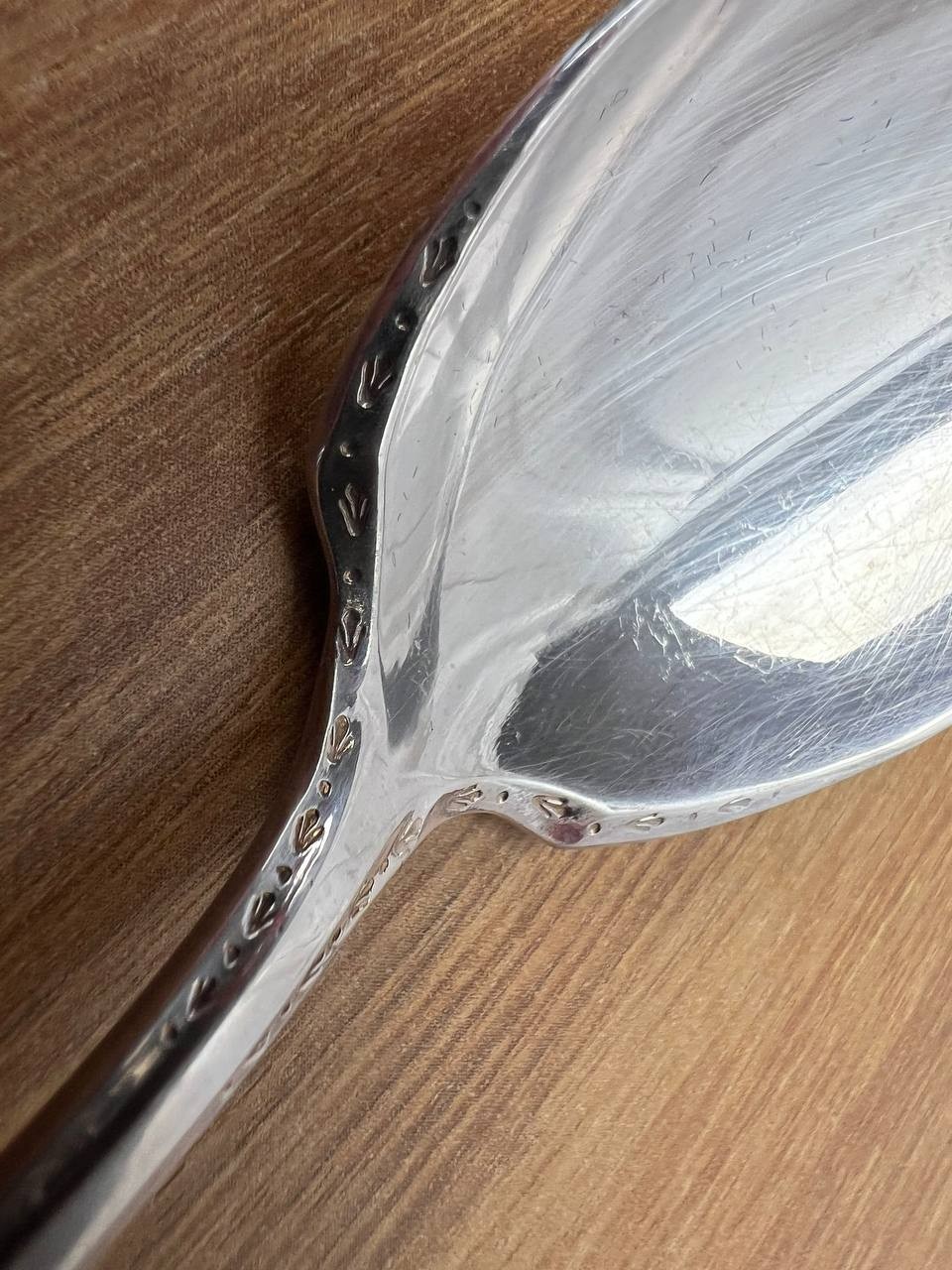 Vintage Tudor Plate Oneida Community Made Silverplate Serving Spoon 6”