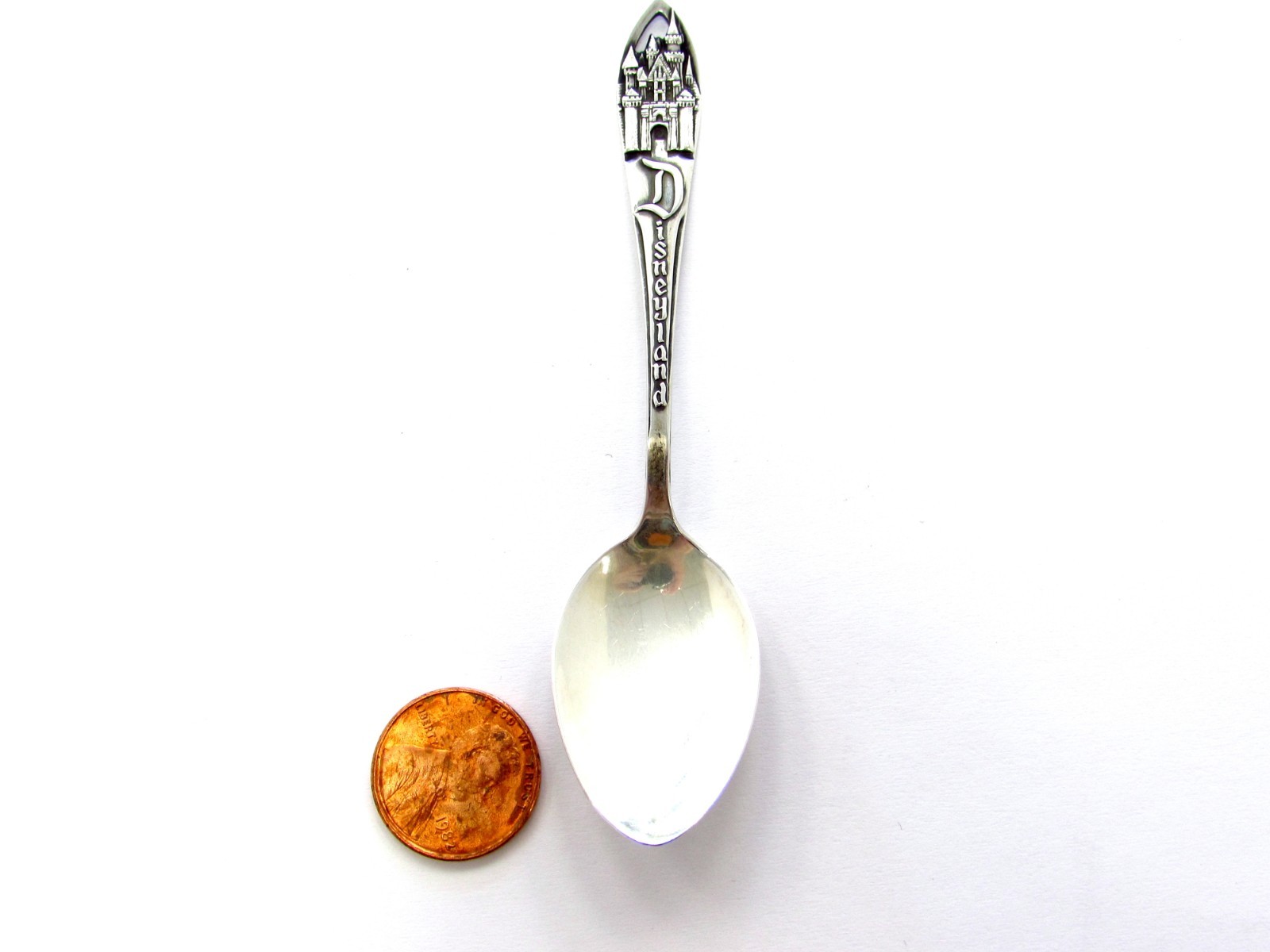 Vintage Sterling Silver Disneyland Walt Disney Productions Souvenir Spoon Castle