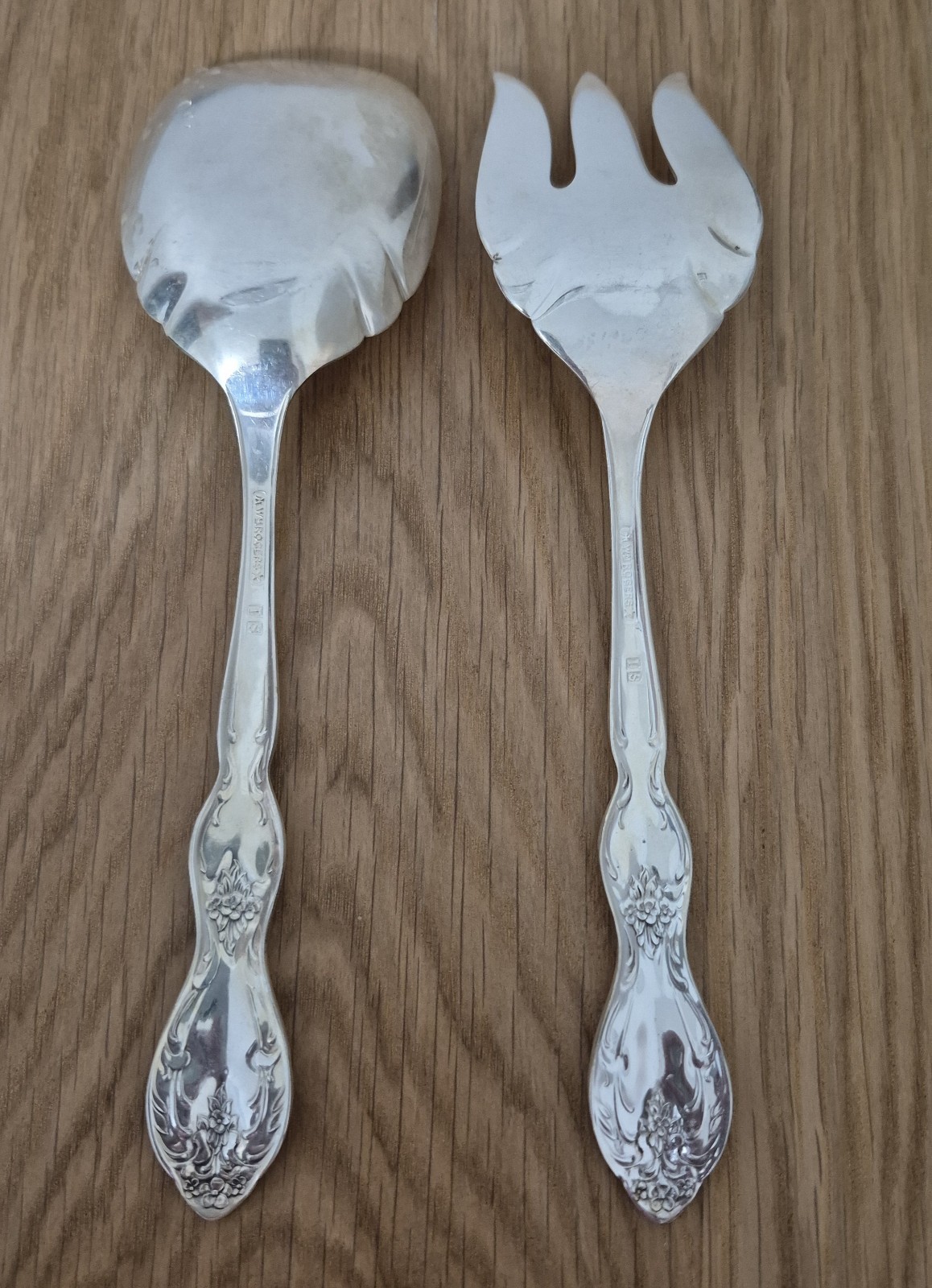Wm. Rogers La Vigne Silverplate Serving Pieces Art Nouveau 1900-1940