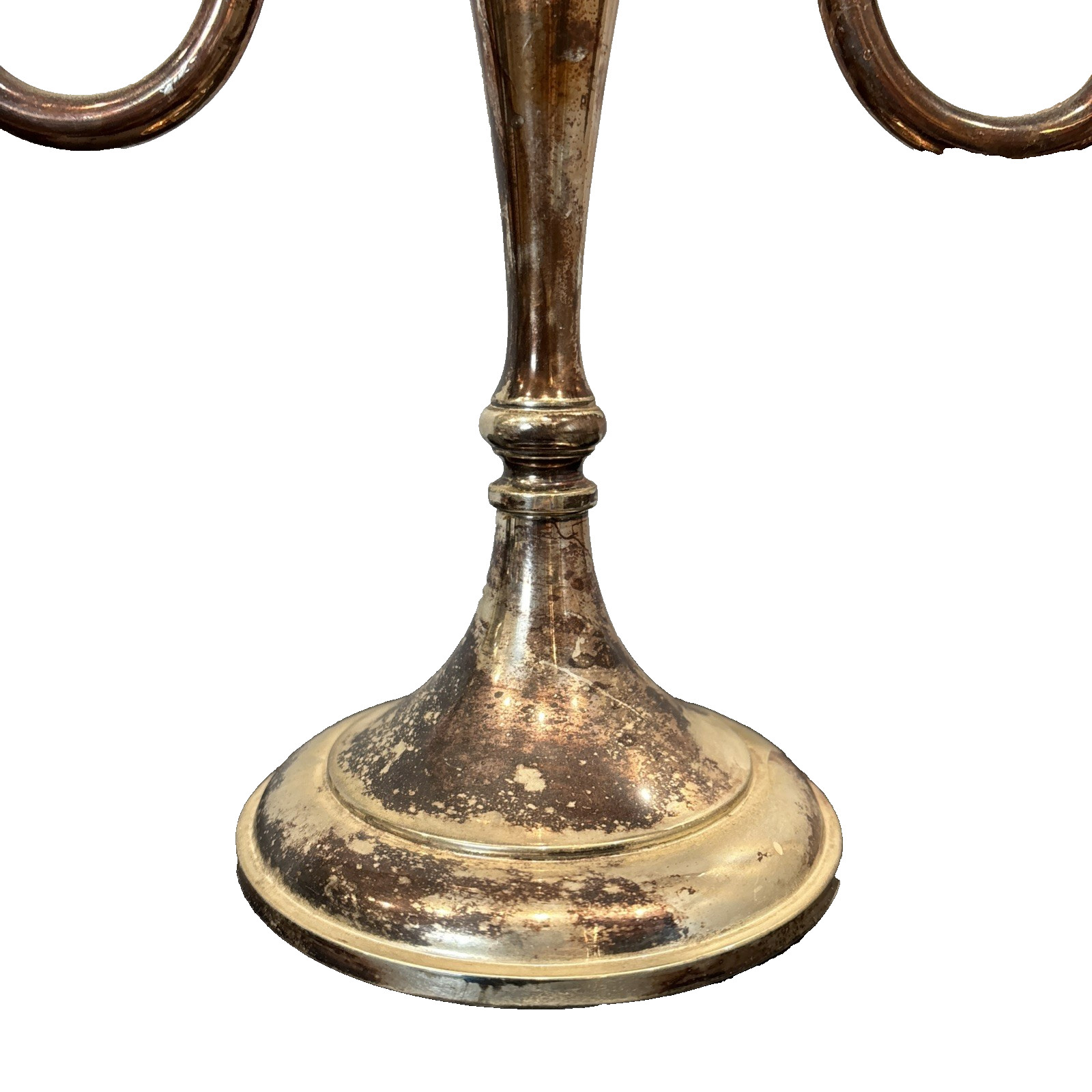 Sheffield Silver Co Silverplate Candlestick Italy Elegant 9 3/4” 9 1/4″ Romance