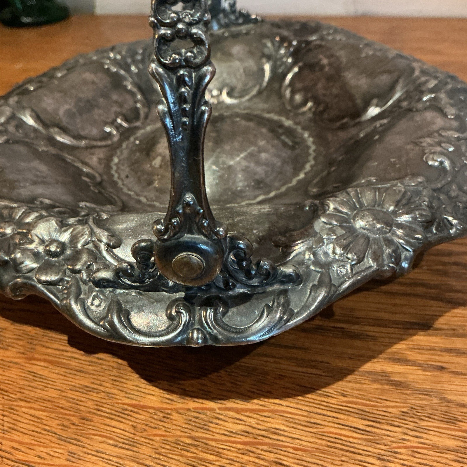 Vintage Homan Mfg. Silver Plate Co. Wedding Basket Footed 1900-1940’s Bridal