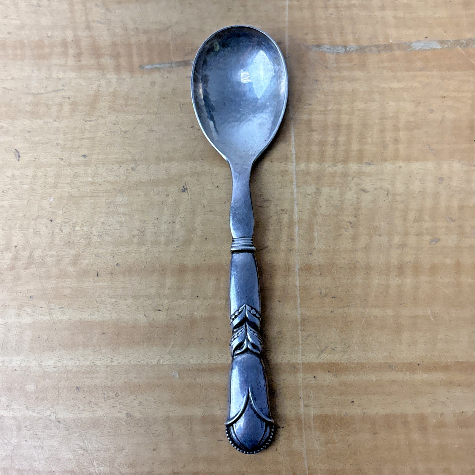 Sterling Silver .925 Georg Jensen Denmark #57 Serving Spoon 79 grams