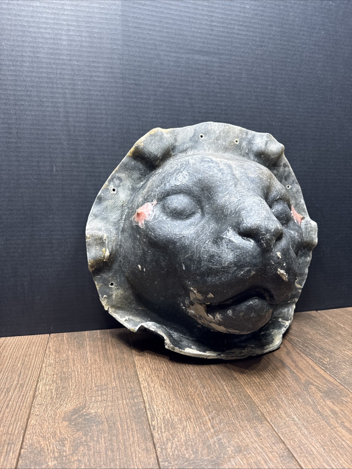 Rare Vintage Fiberglass Lion – Tiger Head Unique Oddities Collectible