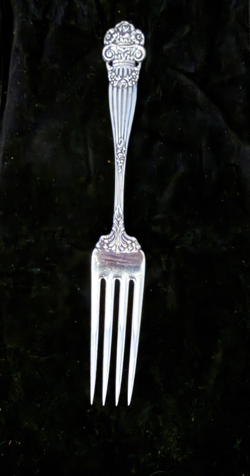Antique Georgian by Towle Sterling Silver Dinner Fork- 7 1/2″ c.1898 Monogram