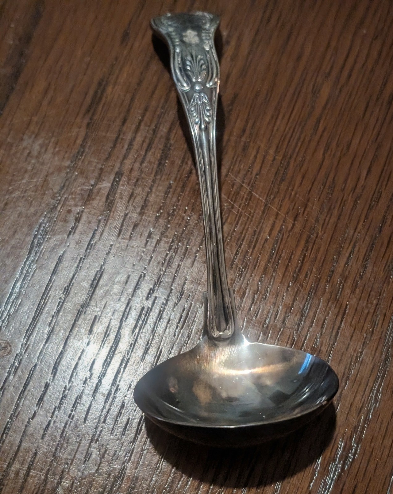 Vintage Silverplate Reed Barton United States Navy King Richard Ladel USN Rustic