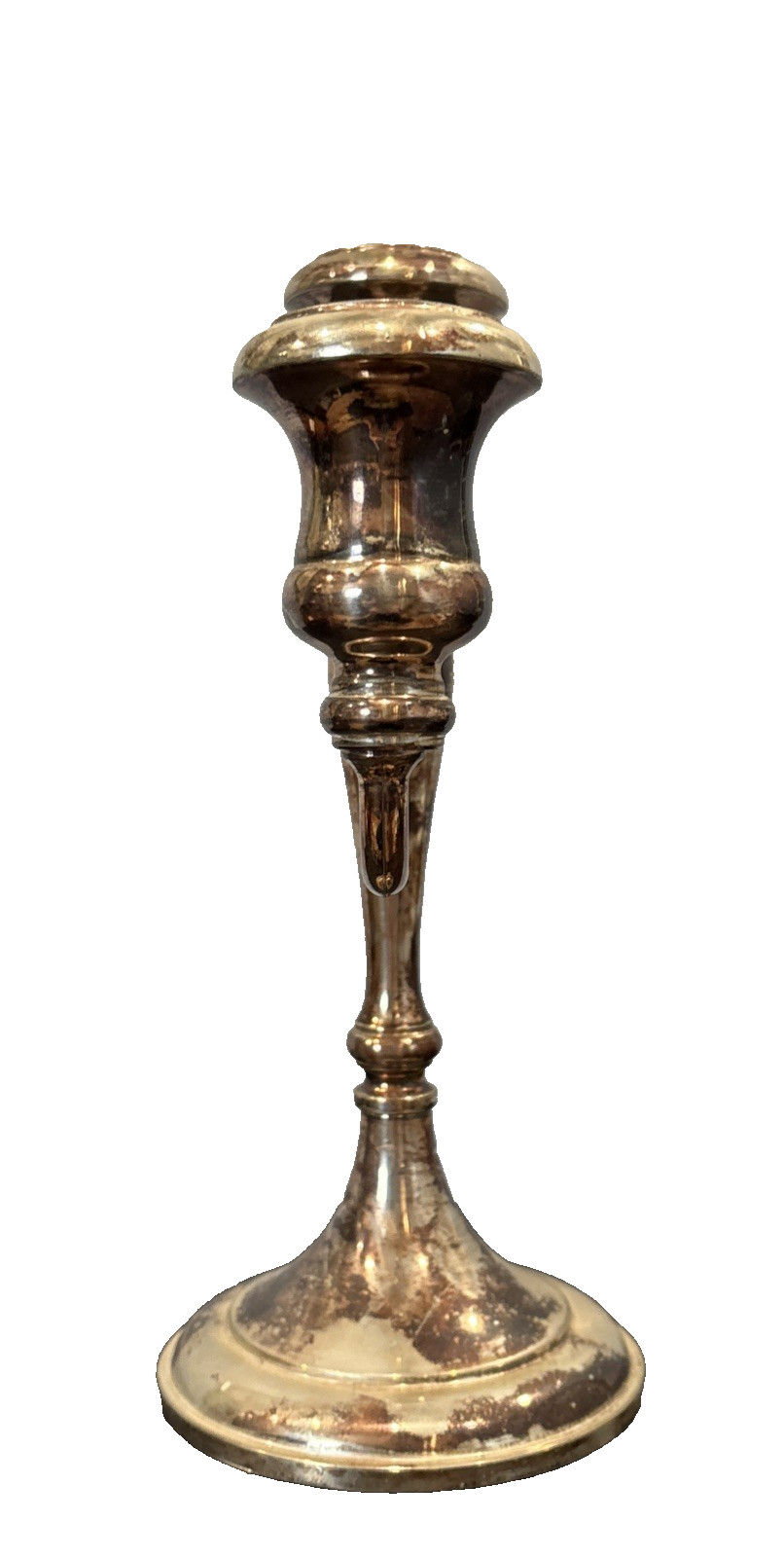 Sheffield Silver Co Silverplate Candlestick Italy Elegant 9 3/4” 9 1/4″ Romance