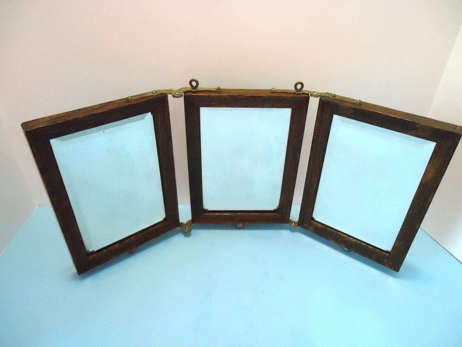 Antique Victorian Style Tri-Fold Shaving & Travel Vanity Mirror 1890’s/1900 EXC!