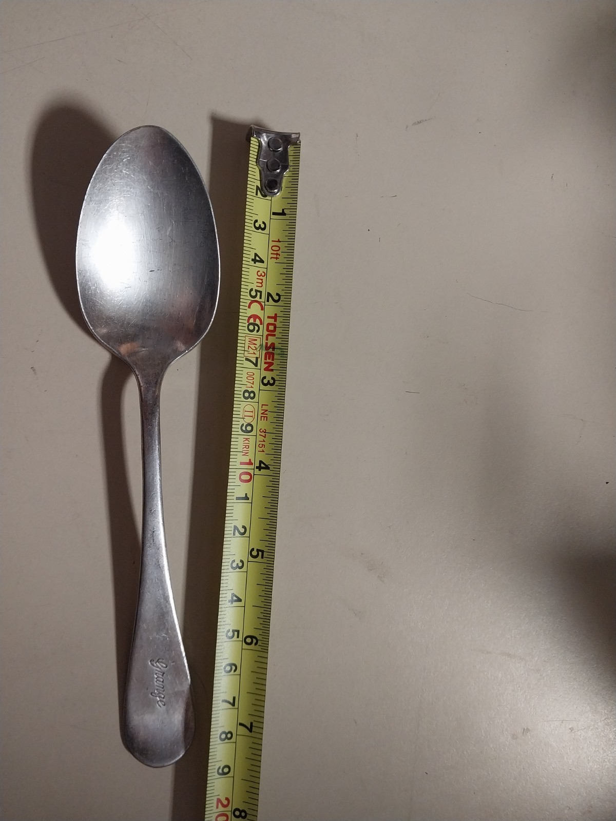 king’s plate spoon plain used