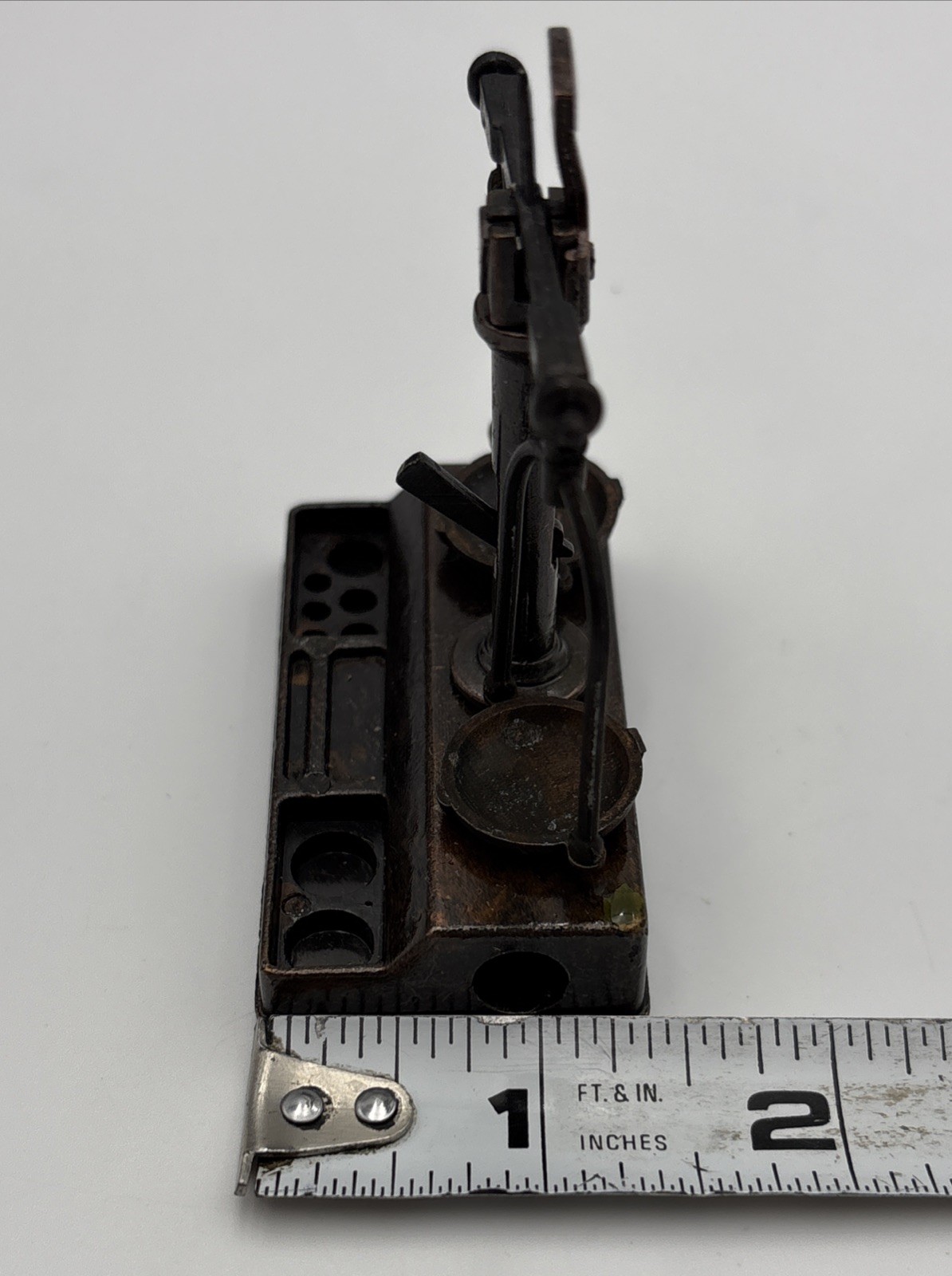 Vtg Miniature Balance Scale w Weights Original Box Joske’s San Antonio TX NOS