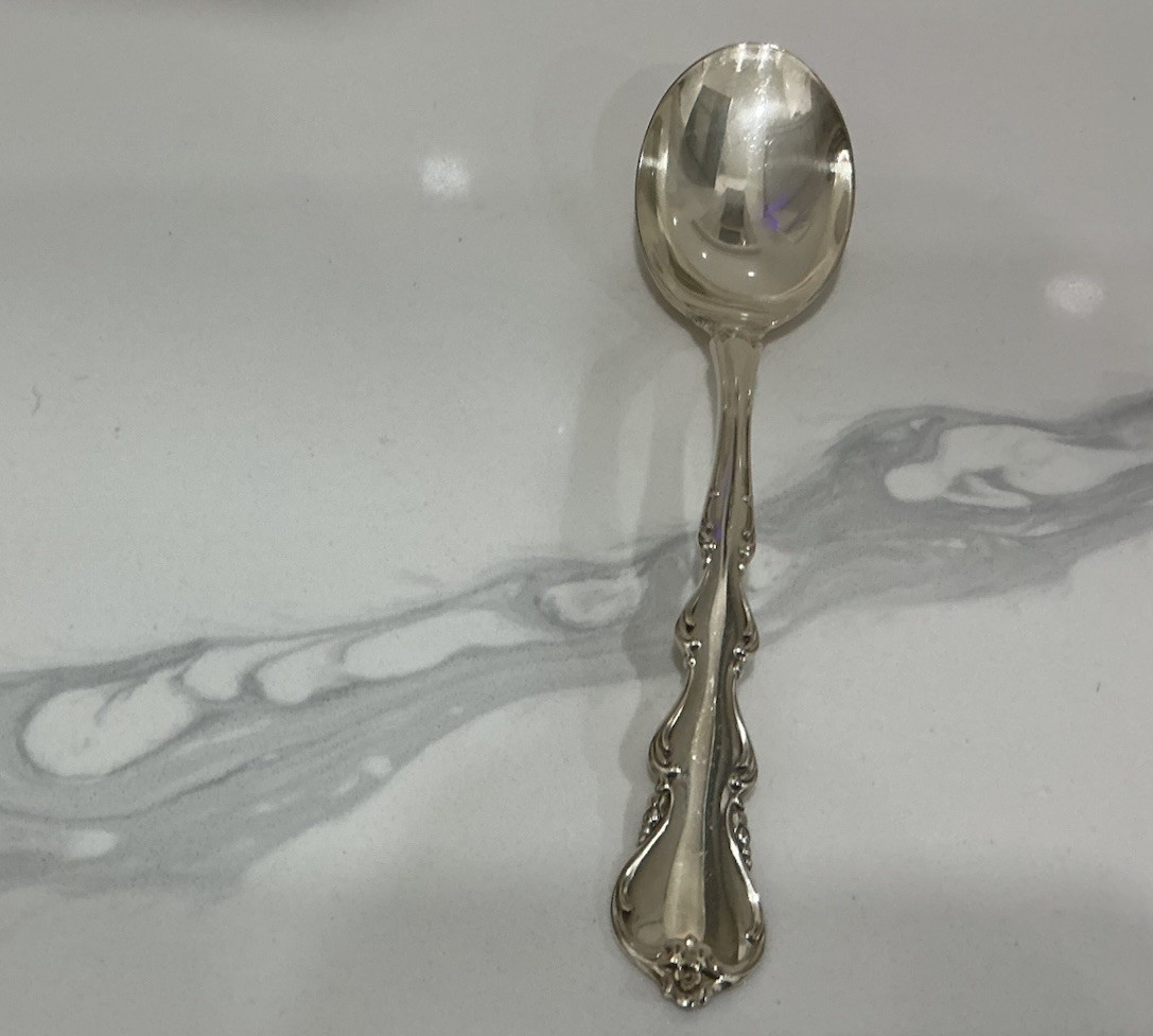 Angelique by International Sterling Silver Serving Spoon 8.5″