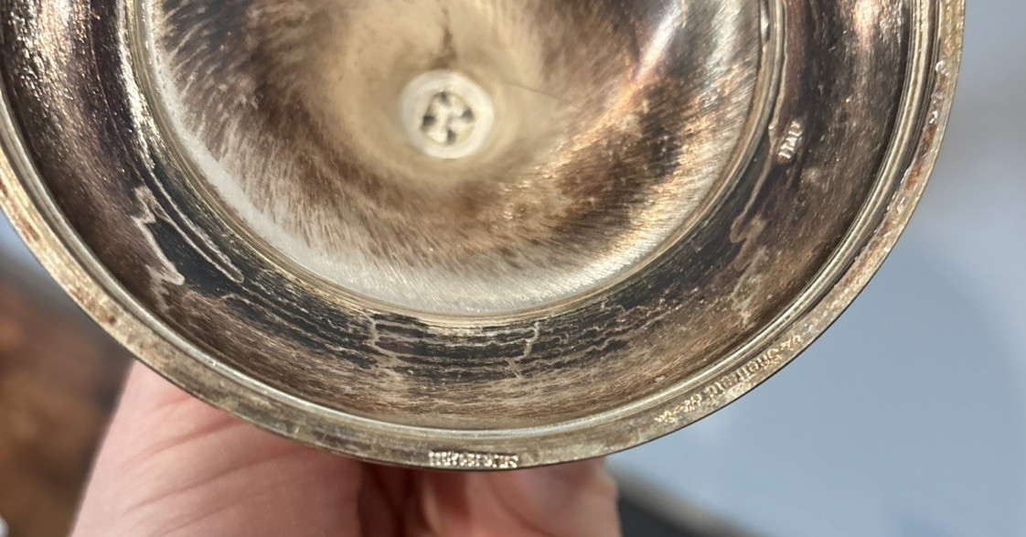 Sheffield Silver Co Silverplate Candlestick Italy Elegant 9 3/4” 9 1/4″ Romance