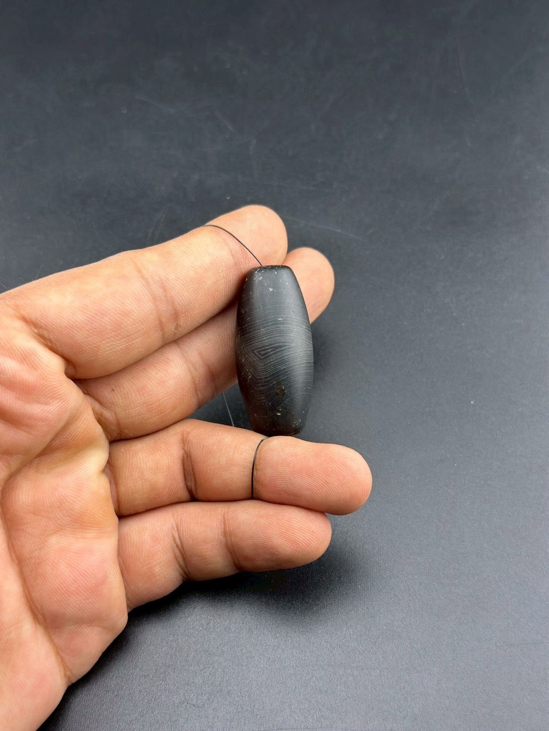 Genuine Ancient Tibetan Himalayan Agate Sulaimani Dzi Bead