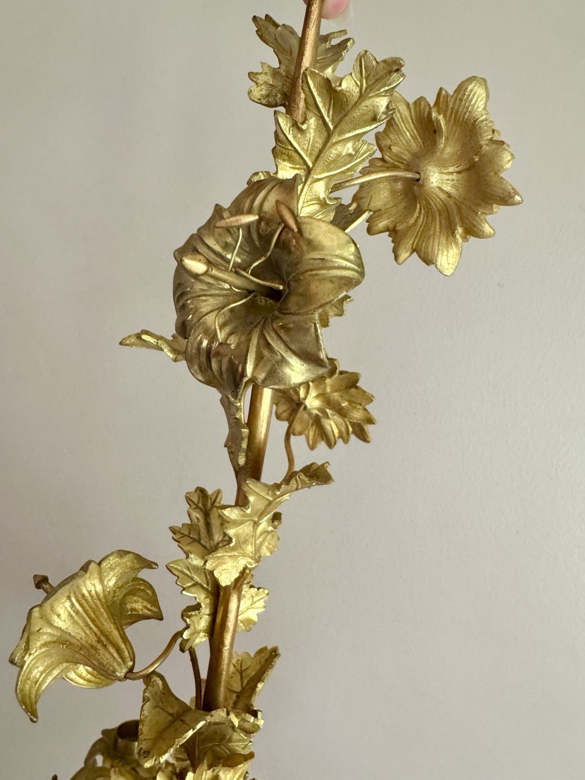 French Style Hanging Candelabra Chandelier Flowers