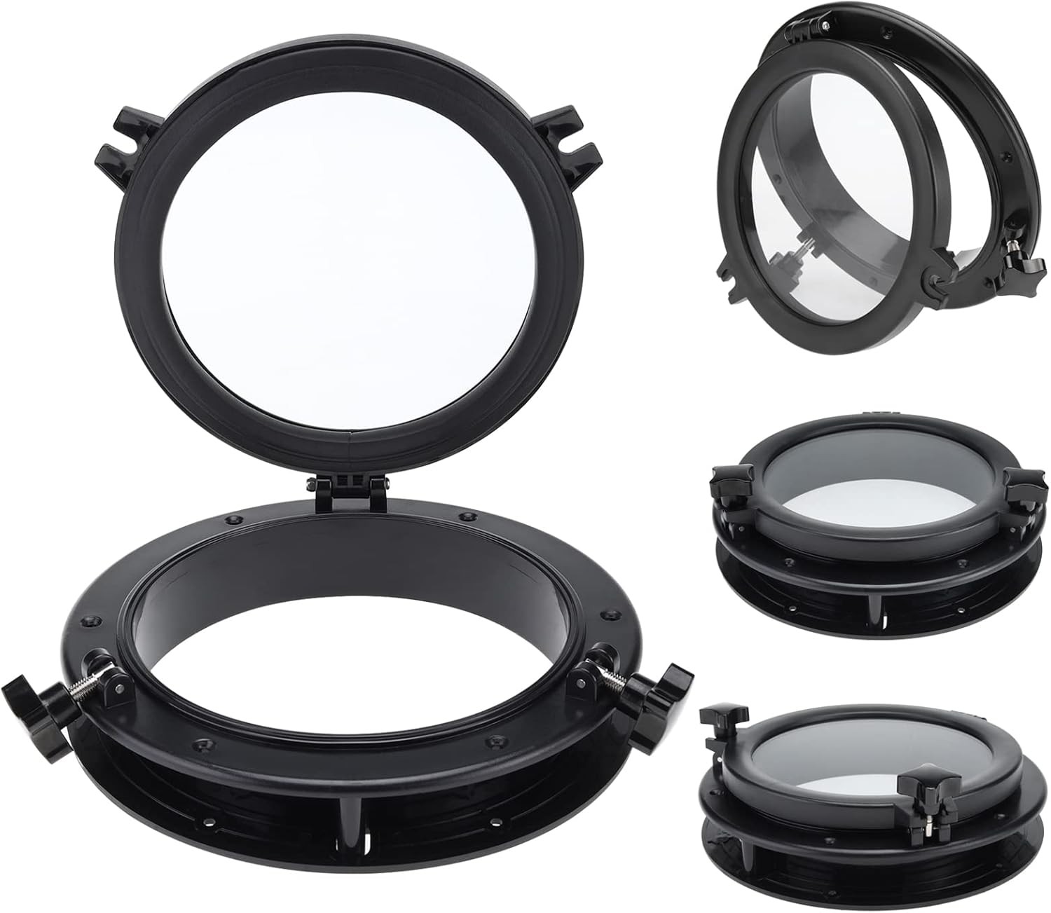 Boat Round Opening Portlight Porthole 10″ Hatch Porthole Replacement Window