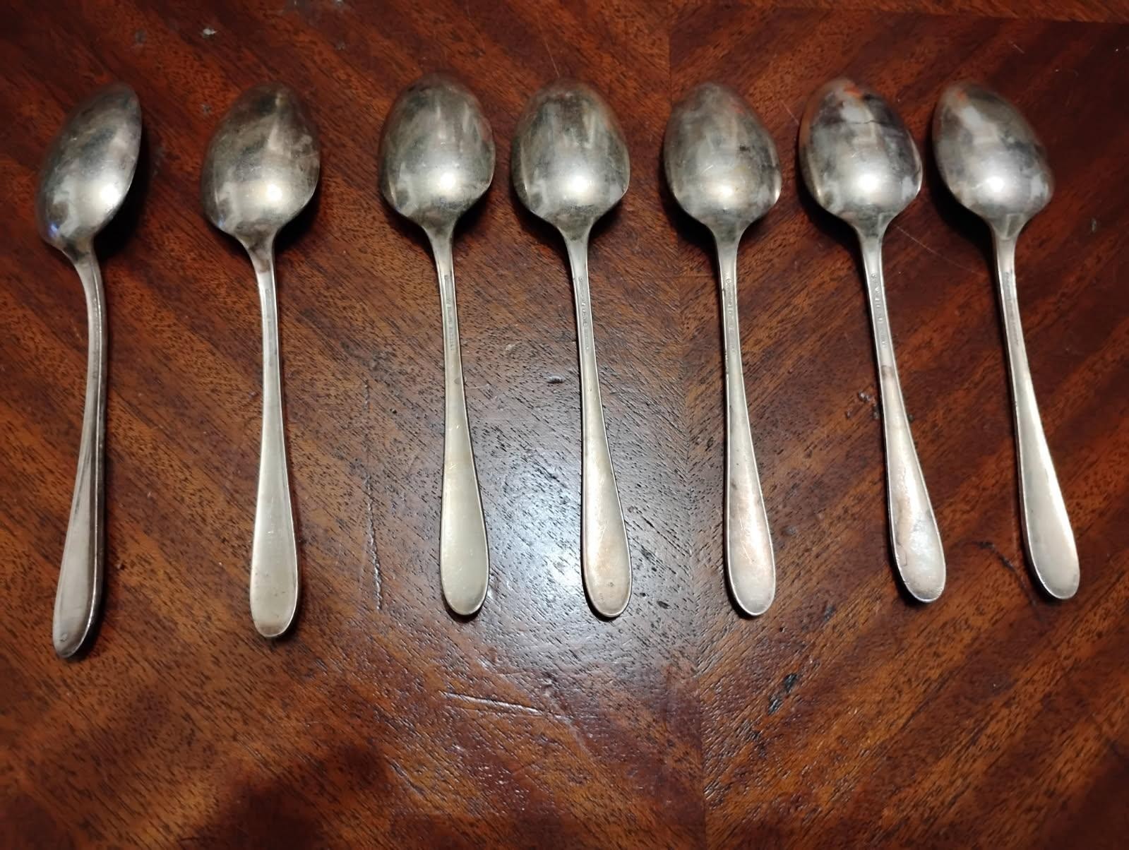 lot of 7 gorham plate spoon pat 1940 silver plated tableware utensils silverware