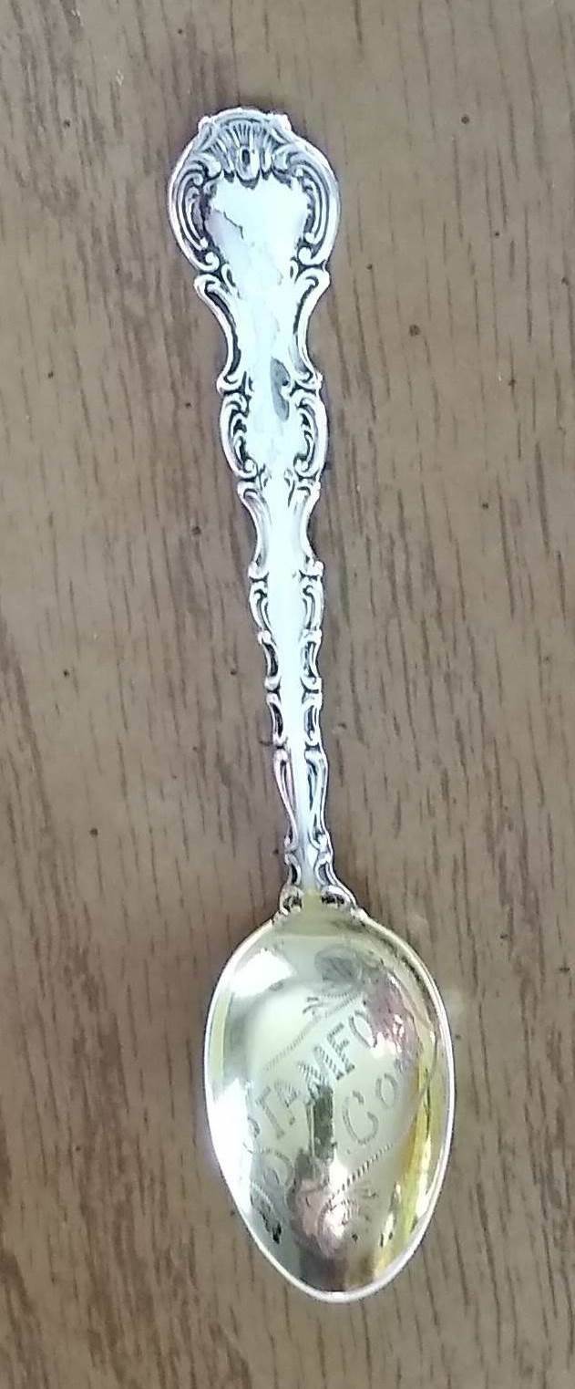 Stamford Conn Sterling Silver +9 gram Demitasse Spoon Souvenir Antique Collector