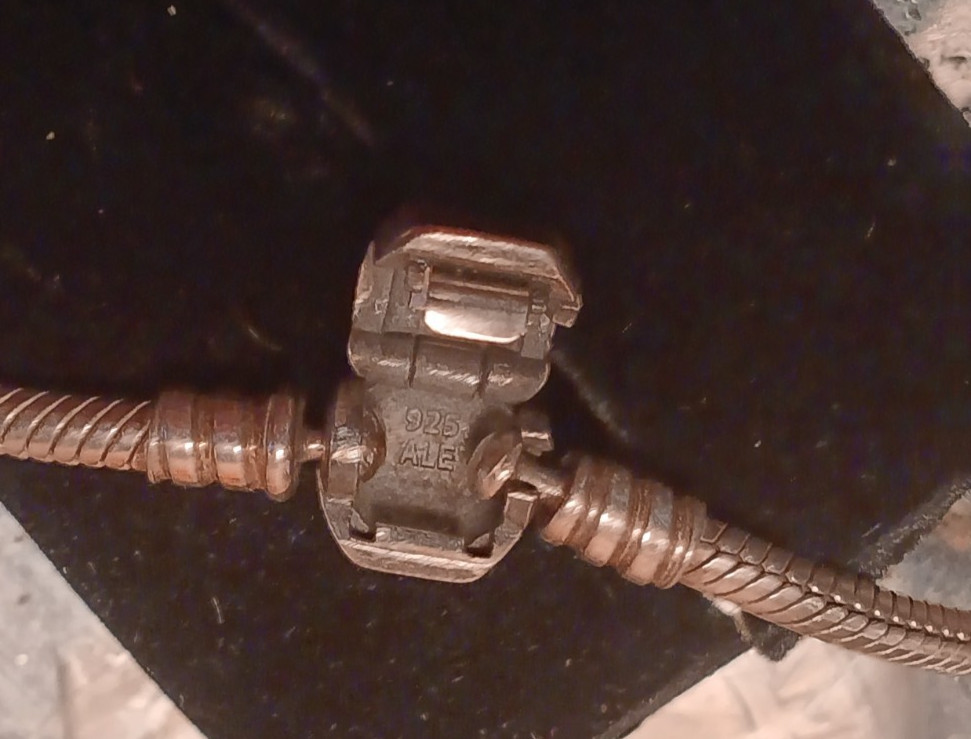 SCRAP 925 STERLING NIKE RING & STERLING PANDORA BRACELET-Both Marked