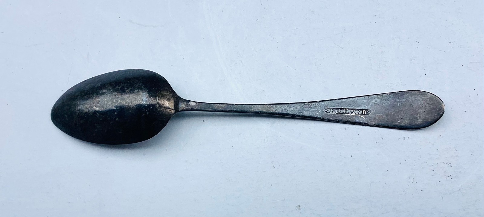 American Coin Silver Spoon ~ Samuel R. Richards, Jr. ~ Philadelphia Pa. c. 1793